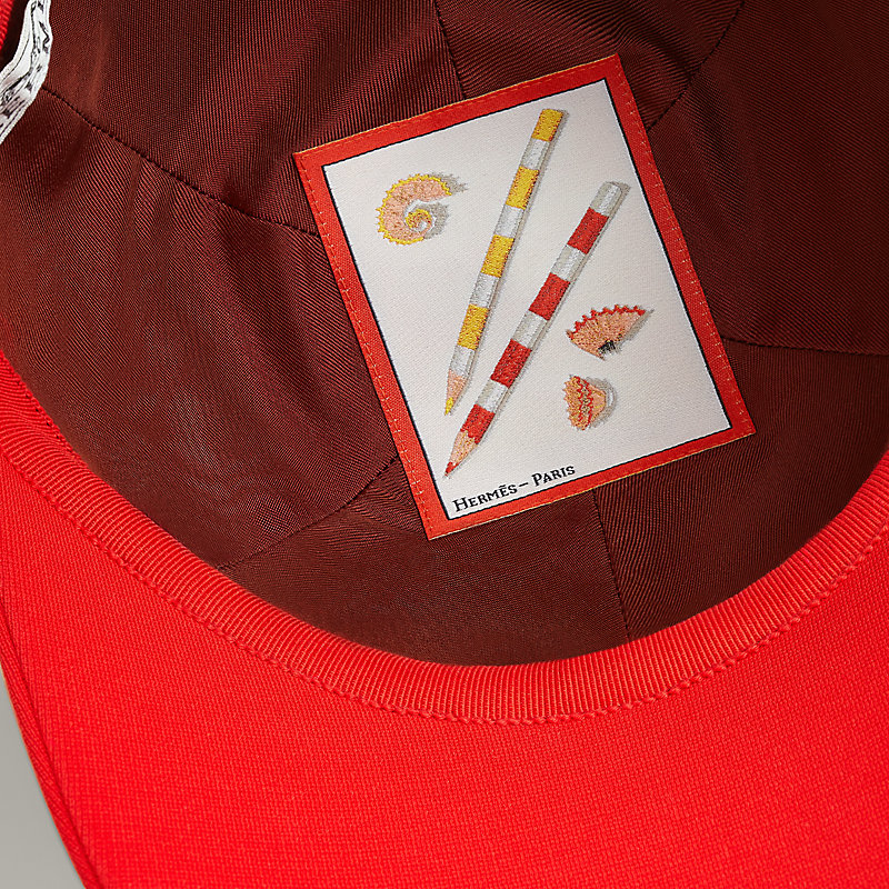 キャスケット 《テス》 ミラノジャージー - レッド | Hermès